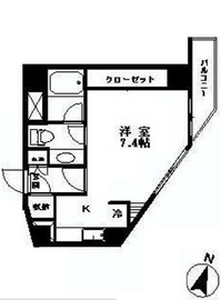 ベルファース麻布十番 401 間取り図