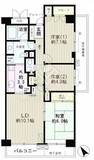 高田馬場パークホームズ 8階 間取り図