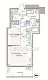 パークシティ中野　ザ　タワー　ブリーズ 17階 間取り図