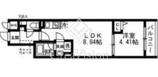 SOLASIAresidence武蔵小山 304 間取り図