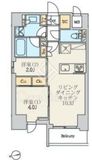 クレストコート北千住レジデンス 601 間取り図