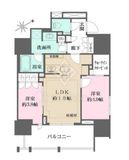 ザ・パークハウス芝御成門 7階 間取り図