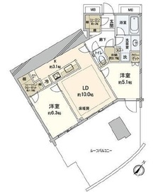 スカイズタワー＆ガーデン 9階 間取り図