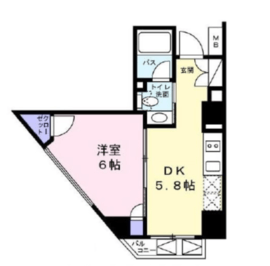 ベルファース麻布十番 503 間取り図