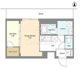 スタイリオ東品川 402 間取り図