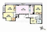ロワジール麻布 6階 間取り図