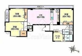 ロワジール麻布 6階 間取り図