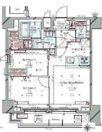 コンシェリア町屋 702 間取り図