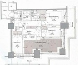 ブリリアタワー川崎 17階 間取り図