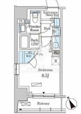 パークアクシス日本橋茅場町ステーションゲート 201 間取り図