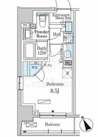 パークアクシス日本橋茅場町ステーションゲート 201 間取り図