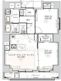 ガリシア森下Ⅵ 12階 間取り図