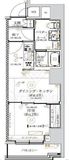 ガリシア森下Ⅵ 6階 間取り図