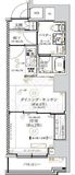 ガリシア森下Ⅵ 8階 間取り図