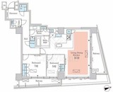 パークアクシス元麻布 106 間取り図