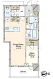 パークシティ中野　ザ　タワー　エアーズ 22階 間取り図