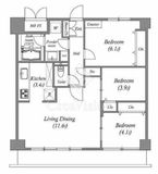 DeLCCS亀戸Ⅱ 802 間取り図