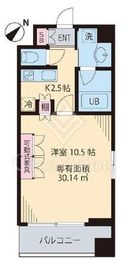 ビイルーム横濱関内 504 間取り図