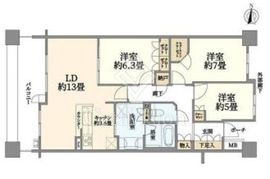 ブランズシティ港南台うぐいすの杜 1階 間取り図