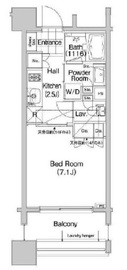 コンフォリア笹塚 1404 間取り図