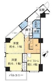 シャルムコート東日本橋 6階 間取り図