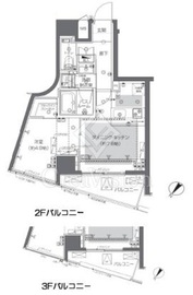 ZOOM渋谷神山町 4階 間取り図