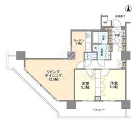 豊洲シエルタワー 11階 間取り図