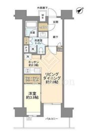 ブランズ芝浦 5階 間取り図