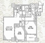 シティハウス月島ステーションコート 10階 間取り図