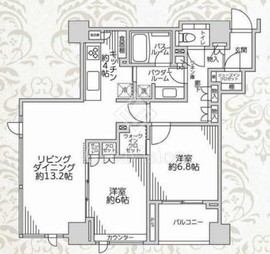 シティハウス月島ステーションコート 10階 間取り図