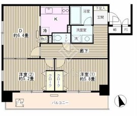 グランス木場公園 2階 間取り図