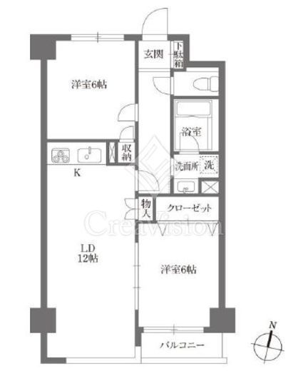 KDXレジデンス鶴見 204 間取り図