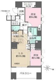 ザ・パークハウス麹町三丁目 8階 間取り図