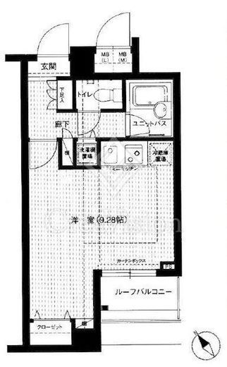 メインステージ青山 5階 間取り図