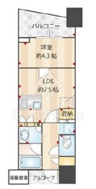 プラウド渋谷東 3階 間取り図