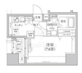アイルプレミアム千駄木 5階 間取り図