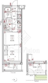 クレイシアIDZ中野野方 207 間取り図
