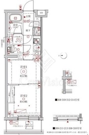 クレイシアIDZ中野野方 314 間取り図