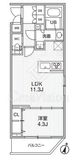 Alivis志村三丁目 206 間取り図
