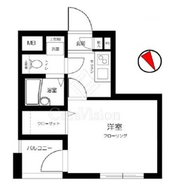 ガラ・シティ京橋 6階 間取り図