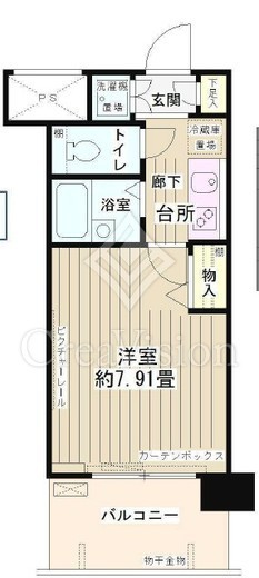 アルテーヌ新横浜 810 間取り図