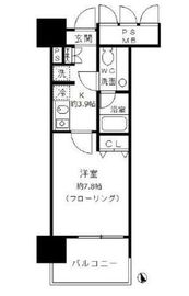 フォンテーヌ芝浦 502 間取り図