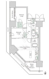 ブルックサイドレジデンス木場 501 間取り図