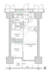 ブルックサイドレジデンス木場 502 間取り図