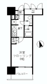 フォンテーヌ芝浦 409 間取り図