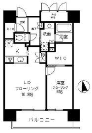 フォンテーヌ芝浦 1210 間取り図