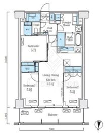 ロイヤルパークス赤羽ノース 1025 間取り図