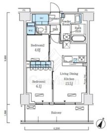 ロイヤルパークス赤羽ノース 203 間取り図