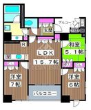 アトラス志村三丁目 9階 間取り図