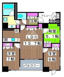 アトラス志村三丁目 9階 間取り図